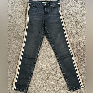 Topshop Jeans with sparkle stripe accent!